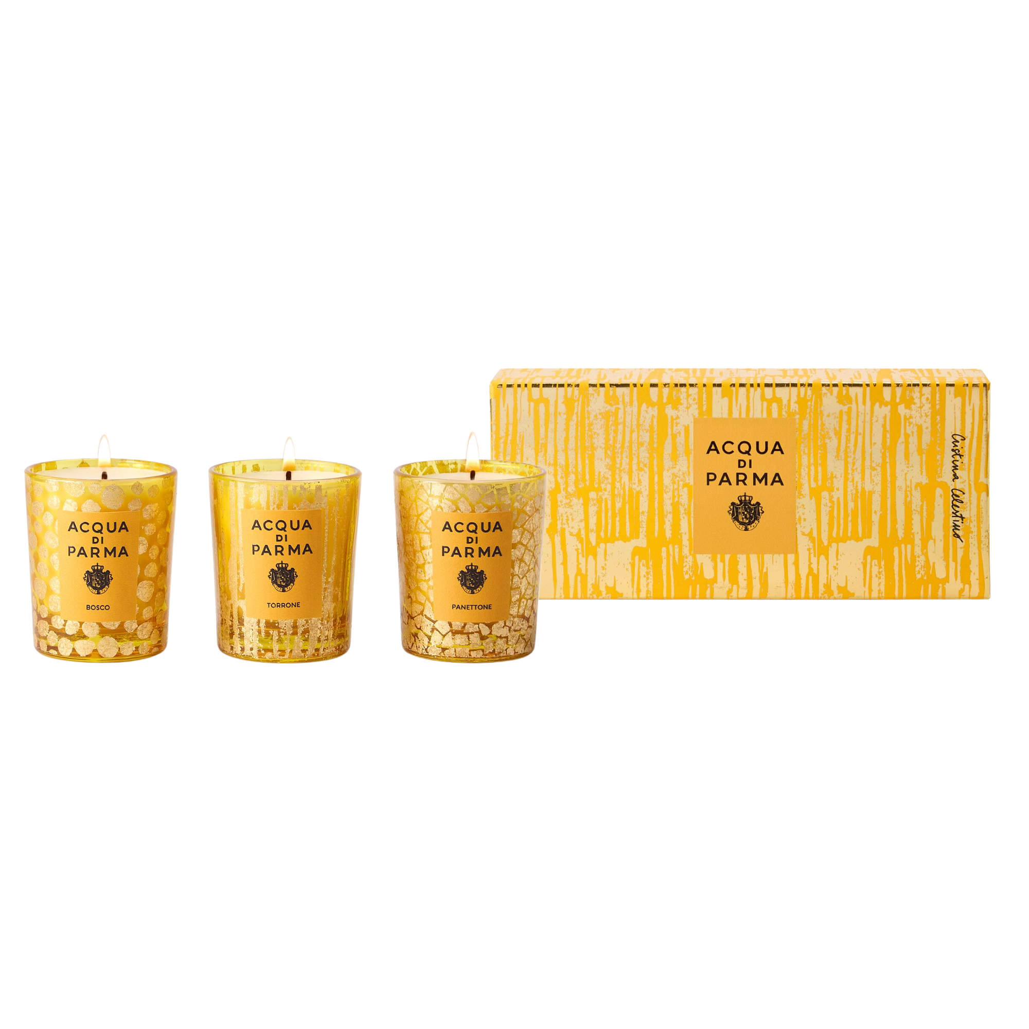 ACQUA DI PARMA HOLIDAY COLLECTION Glass Candle SET 3x70g